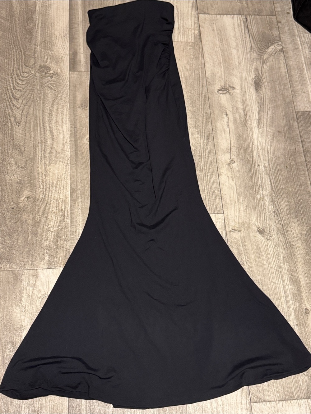 Club L London Black Strapless Mermaid Dress